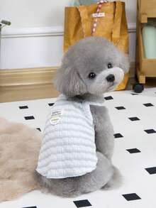 PETSIN Pet Spring New Dog Clothes Animal Supplies Pet Clothing Dog Tank Top Cat T-Shirt Teddy Outfits Small Animal Attire Casual Cool Tank Top Dog Clothes Cat Clothes Two-Season Spring & Summer New Tank Top - Multicolor - View 11