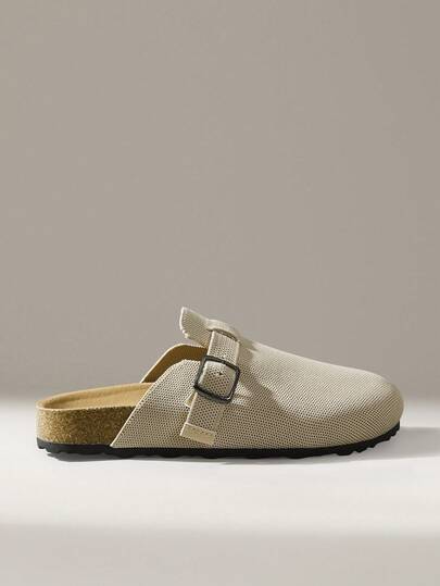 Solecia Women's Leisure Beach Slip-On Knitted Black Handmade Indoor And Outdoor Wear Lightweight Sole Empty Spring And Autumn Slope Heel Inner Height-Increasing Women's Sandals