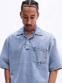 SUMWON Men Denim Tops - Blue - View 5