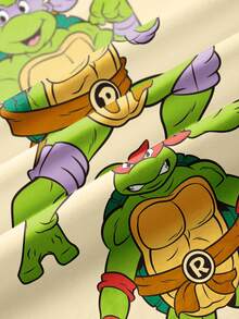TEENAGE MUTANT NINJA TURTLES | SHEIN Young Boys Casual Printed Short Sleeve T-Shirt, Multi-Pack - Multicolor - View 3
