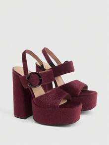 CUCCOO LuxiPop Women Pumps - Burgundy - View 3