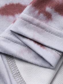 DAZY Bộ 2 món đồ ngủ nữ, họa tiết bất đối xứng, lót lông mềm mại, gồm áo dài tay và quần, thích hợp cho mùa Thu/Đông. - Màu xanh lam - Xem 7