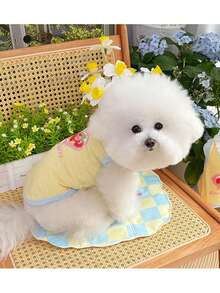 PETSIN Pet Dogs, Cats, Dairy Dogs, Japanese And Korean Soft And Cute Spring And Summer Vests, Small And Medium-Sized Dogs, Teddy Bears, Clothing Supplies, Pet Supplies - Multicolor - View 15