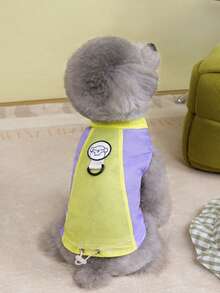 宠物春季新款狗狗服装 动物用品 宠物服装 狗狗背心 猫咪T恤 泰迪熊套装 小型动物服装 休闲酷炫背心 狗狗服装 猫咪服装 春夏两季新款背心 - 彩色 - 查看 15