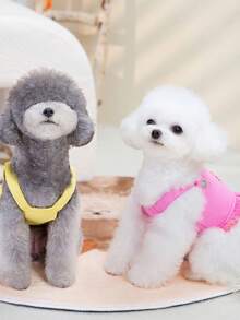 PETSIN 宠物春季新款狗狗服装 动物用品 宠物服装 狗狗背心 猫咪T恤 泰迪熊套装 小型动物服装 休闲酷炫背心 狗狗服装 猫咪服装 春夏两季新款背心 - 彩色 - 查看 11