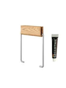 Madebyblanc Minimalist Wall Mounted Toilet Paper Holder, Wooden And Metal Bathroom Tissue Roll Rack - Multicolor - View 15