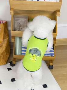 PETSIN 宠物春季新款狗狗服装 动物用品 宠物服装 狗狗背心 猫咪T恤 泰迪熊套装 小型动物服装 休闲酷炫背心 狗狗服装 猫咪服装 春夏两季新款背心 - 彩色 - 查看 13