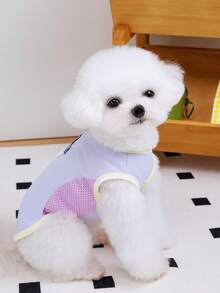 PETSIN 宠物春季新款狗狗服装 动物用品 宠物服装 狗狗背心 猫咪T恤 泰迪熊套装 小型动物服装 休闲酷炫背心 狗狗服装 猫咪服装 春夏两季新款背心 - 彩色 - 查看 16