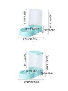 PETSIN 猫碗自动喂食器大容量3.8升宠物喂食器自动喂水狗碗宠物碗家用户外通用款 - 3.8L - 查看 10