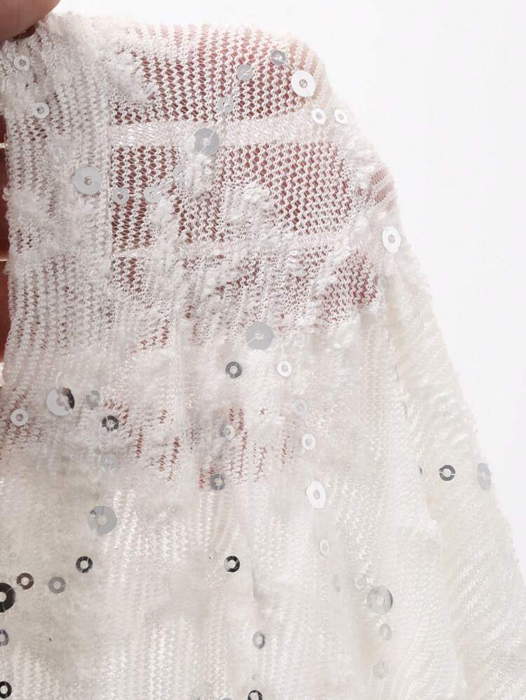 Women's Elegant French Style Short Sleeve Dress Sparkly Dress Sundress