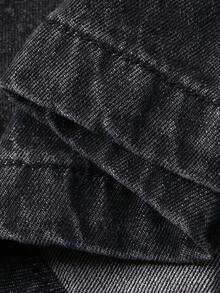 FRIFUL Women's Casual Long Denim Dress, Spring/Autumn - Grey - View 9