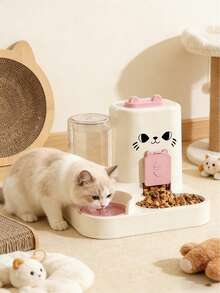 PETSIN Cat Water Dispenser, Cat Food Automatic Feeder, All-In-One Machine, Cat Water Dispenser, Flowing Circulation, Pet Water Dispenser, Household Outdoor Universal Model - 2.6L - View 10