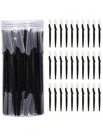 30/40pcs Unisex Face Razor, Multi-Purpose Eyebrow Trimmer, Facial Hair Removal Tool, Silicone Protected Eyebrow Trimmer, Easy Shaving Razor