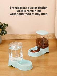 PETSIN 猫碗自动喂食器大容量3.8升宠物喂食器自动喂水狗碗宠物碗家用户外通用款 - 3.8L - 查看 6