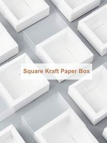 Bộ 12 hộp quà bằng giấy Kraft trắng kèm vỏ bọc bảo vệ PVC trong suốt. Kích thước khi mở ra: 9.41x9.33x0.02 inch. Kích thước hộp: 3.27x3.27x1.26 inch. Kích thước bên trong: 2.65x2.65x1.18 inch. Hộp đựng hình chữ nhật màu trắng dùng để đựng đồ dùng học tập, văn phòng phẩm, vật dụng nhỏ, trang trí nhà cửa mùa thu, quà tặng Giáng sinh, sinh nhật, đám cưới, tiệc tùng, trang trí theo phong cách mộc mạc, giải pháp gói quà và sắp xếp đồ dùng. - trắng - Xem 4