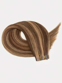 PU Tape Weft Human Hair , No Glue Tape-In Hair Extensions, Seamless PU Skin Weft, 40G-50G, For Fine Hair, Pre-Sealed With Sew-In Clips,Tapes,Sew In Micro Links - S4-27 - View 3