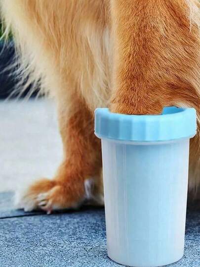 1pc Pet Paw Washer Cup Cleaner For Cats Dogs No Wipe Needed Portable Grooming Bathing Tool Home Cleaning Supplies Pet Care Accessory