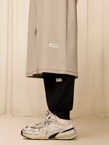 GLOWMODE X Reem Modest Glow Your Way Cooling Quick-Dry Sun Protection Fitted Front Split Hem Two-Way Zipper High-Neck Coverage Hooded Jacket Daily Casual Wear - Khaki - View 5