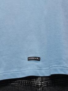 PLAYBOY X SUMWON Men's Cropped Fit Crew Neck Short Sleeve T-Shirt With Logo Chest Print Casual Summer Streetwear - Mint Green - View 7