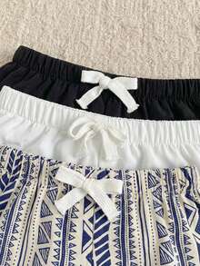 SHEIN 3PCS Young Boys Shorts - Multicolor - View 5