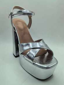 CUCCOO LuxiPop 女士高跟鞋 - 銀色 - 查看 9