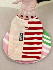 PETSIN 宠物春季新款狗狗服装 动物用品 宠物服装 狗狗背心 猫咪T恤 泰迪熊套装 小型动物服装 休闲酷炫背心 狗狗服装 猫咪服装 春夏两季新款背心 - 彩色 - 查看 6