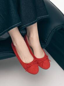 Mnmlis Bailarinas para mujer - Rojo - Ver 1