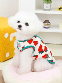 PETSIN 宠物春季新款狗狗服装 动物用品 宠物服装 狗狗背心 猫咪T恤 泰迪熊套装 小型动物服装 休闲酷炫背心 狗狗服装 猫咪服装 春夏两季新款背心 - 彩色 - 查看 8