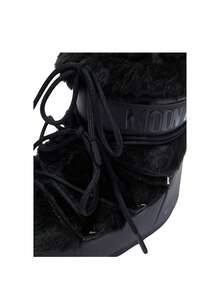 Moon Boot Icon Low Faux Fur Women's Snow Boots Black 80D1409390-N001 - 黑色 - 查看 5