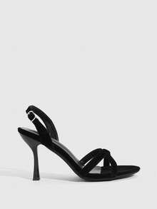 CUCCOO SZL Women's Fashionable And Elegant Office High Heel Sandals - Black - View 2