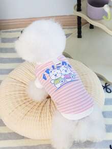 PETSIN Pet Clothing, Dog Clothing, Cat Hoodie, Casual Vest, Spring And Summer New Item, Small Animal Printed Vest, Cool Casual Wear, Cartoon Hoodie - Multicolor - View 10