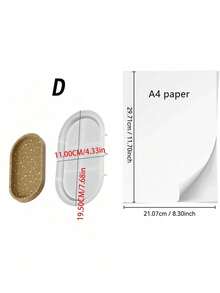 Elliptical Tray Resin Casting Mold - Flexible Silicone Mold For Jewelry Dishes, Bowls, Plaster, Concrete Crafts - White - View 10