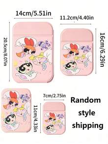 Cartoon Anime Series, Foldable Bathroom Mirror, Lightweight, Ultra-Thin, Portable Handheld Mirror, Durable Polyurethane Leather Material, Suitable For Various Occasions And Everyone, Square Foldable Design For Easy Carrying, Suitable For Valentine's Day Gifts, New Year Gifts, New Year Gifts, Gifts For Girlfriends, Holiday Gifts - Multicolor - View 9