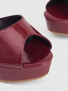 CUCCOO LuxiPop Women Heeled Sandals - Burgundy patent leather - View 4