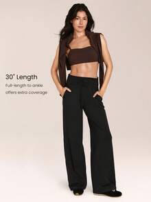 GLOWMODE CloudKnit 休闲运动弹力柔软轻盈可调节抽绳腰带侧插袋宽松版型慢跑裤日常休闲街头服饰 - 黑色 - 查看 5