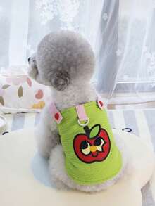 PETSIN Pet Spring New Dog Clothes Animal Supplies Pet Clothing Dog Tank Top Cat T-Shirt Teddy Outfits Small Animal Attire Casual Cool Tank Top Dog Clothes Cat Clothes Two-Season Spring & Summer New Tank Top - Multicolor - View 17