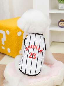 PETSIN 宠物春季新款狗狗服装 动物用品 宠物服装 狗狗背心 猫咪T恤 泰迪熊套装 小型动物服装 休闲酷炫背心 狗狗服装 猫咪服装 春夏两季新款背心 - 彩色 - 查看 10