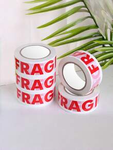 1/3卷 1.88英寸*165英尺 胶带 – 永久性粘合剂。包装警告标签。适用于运输集装箱、包装和托盘。 - 紅白色 - 查看 6