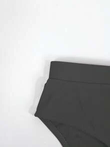 CoralVoy Men's Solid Color Simple Beach Swim Briefs, Summer - Light Grey - View 7