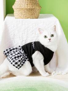 PETSIN Dog Clothing, Cat Clothing, Animal Skirts, Pet Spring/Summer New Collection, Puppy Dress, Princess Versatile Dress, Printed Stripes, Small Animal Clothing, Cool Sunscreen - Multicolor - View 8