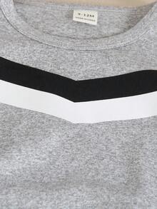 Bộ quần áo thường ngày cho bé trai: áo thun cổ tròn tay ngắn và quần dài. - Màu Xám nhạt - Xem 8