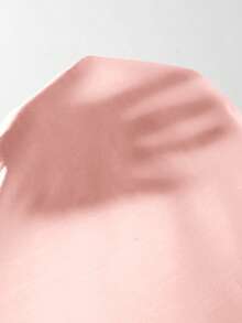 SHEIN Clasi 大码纯色V领系带优雅夏季连衣裙 - 粉色 - 查看 8