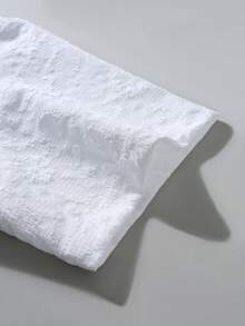 Manfinity RSRT 男士夏季休闲短袖衬衫短裤两件套 - 白色 - 查看 5