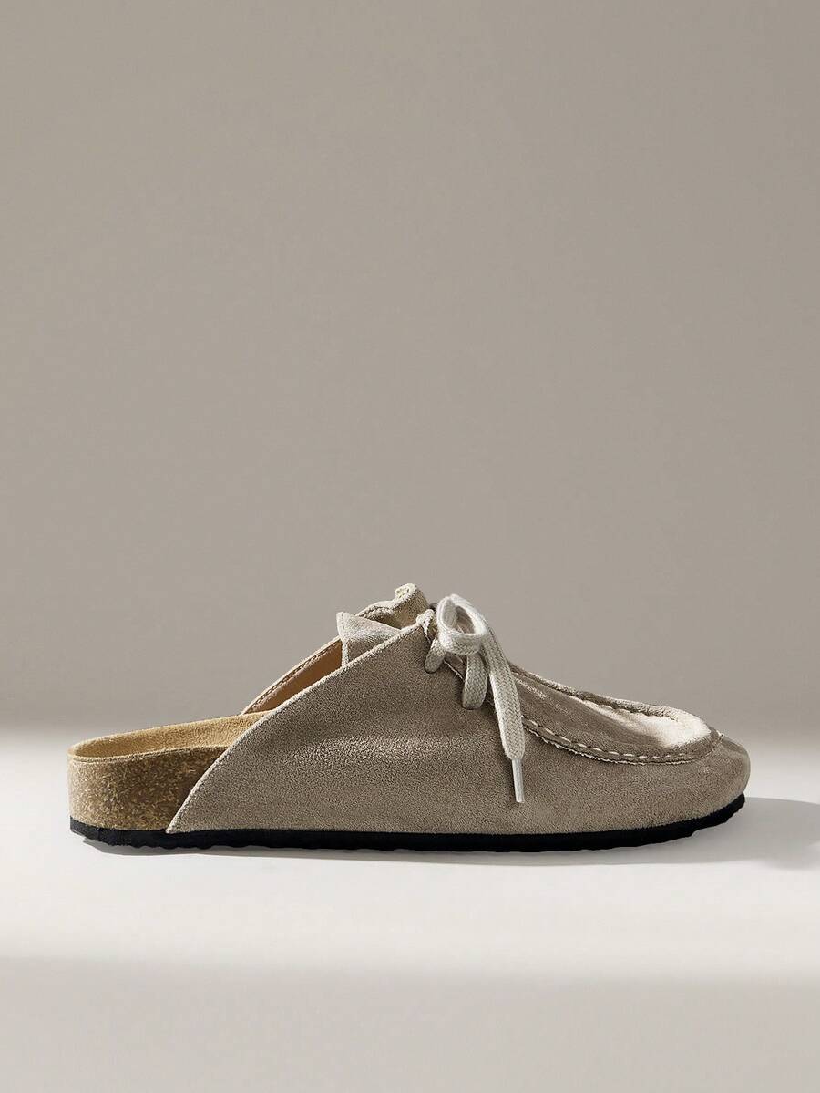 Solecia 女士系带休闲平底鞋 - 灰色 - 查看 1