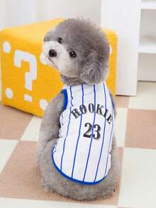 PETSIN 宠物春季新款狗狗服装 动物用品 宠物服装 狗狗背心 猫咪T恤 泰迪熊套装 小型动物服装 休闲酷炫背心 狗狗服装 猫咪服装 春夏两季新款背心 - 彩色 - 查看 4