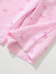 Cozy Pixies 2件套女婴碎花吊带背心和松紧腰裤套装 - 粉色 - 查看 6