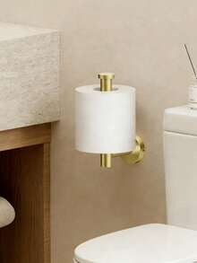 Multi-Purpose Toilet Paper Holder, Wall Mounted Bathroom & Kitchen Organizer For Paper Towels & Tissues - Multicolor - View 2