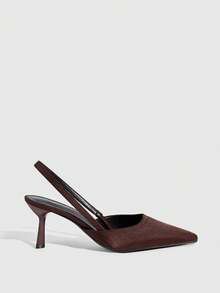 CUCCOO SZL Women's Pointed Toe Stiletto High Heel Shoes, Elegant Sexy Fashion Design, Suitable For Date, Afternoon Tea, Party, Evening, Daily Commute - Coffee Brown - View 2