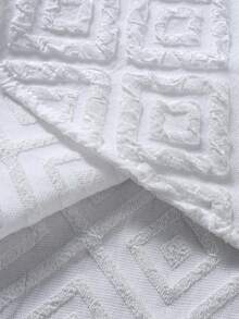 Manfinity RSRT 男士纯色休闲短袖上衣和短裤两件套 - 白色 - 查看 5