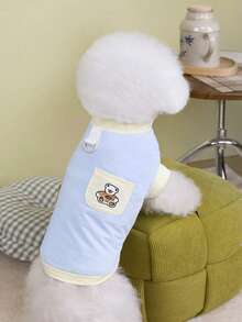 PETSIN Pet Clothing, Dog Clothing, Cat Hoodie, Casual Vest, Spring And Summer New Item, Small Animal Printed Vest, Cool Casual Wear, Cartoon Hoodie - Multicolor - View 13